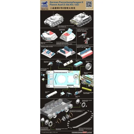 German Panzerkampfwagen II Flamm Ausf. E (Sd.Kfz. 122), 1/35 - Bron... German Panzerkampfwagen II Flamm Ausf. E (Sd.Kfz. 122), 1/35 - Bron...