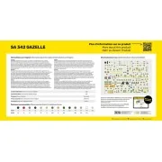 STARTER KIT SA 342 Gazelle, 1/48 - Heller 56486