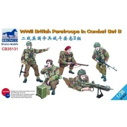 WWII British Paratroops in Combat Set B, 1/35 - Bronco Models CB35131