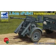 2.8cm sPzb41 On Larger Steel-Wheeled carriage w/Traile, 1/35 - Bron...