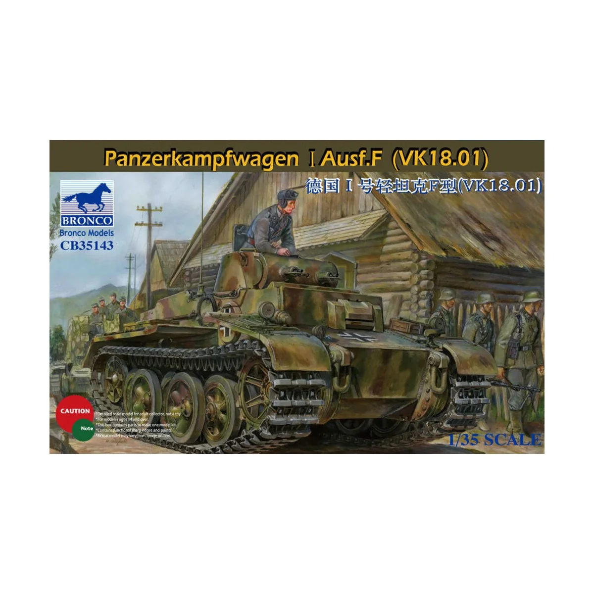 Panzerkampfwagen I Ausf.F(VK18.01), 1/35 - Bronco Models CB35143 Panzerkampfwagen I Ausf.F(VK18.01), 1/35 - Bronco Models CB35143