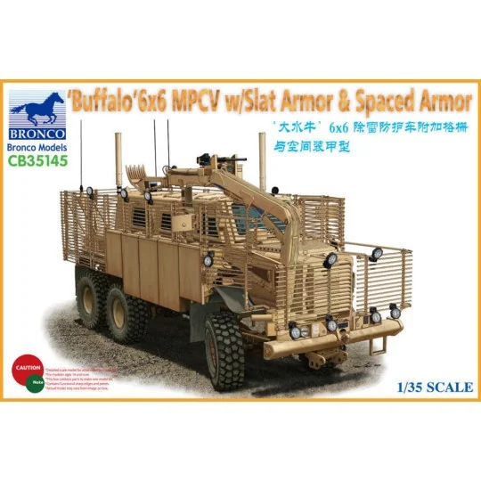 BUFFALO 6x6 MPCV w/Slat Armor & Spaced Armor Version - Bronco Model...