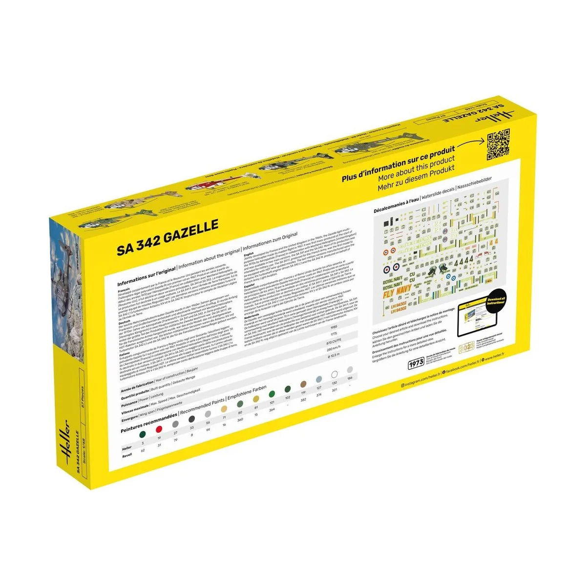 STARTER KIT SA 342 Gazelle - Heller 56486