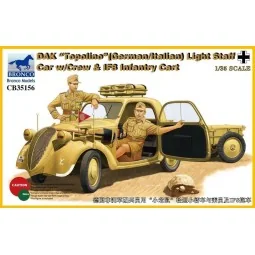 DAK Topolino (German-Italian)Light Staff Car w/Crew & IF8 Intantry ...