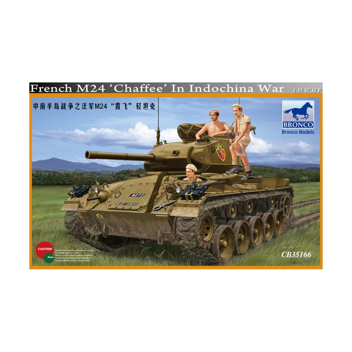 French M24 Chaffee in Indochina War - Bronco Models CB35166
