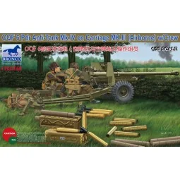 OQF 6 PDR Anti-Tank Mk.IV on Carriage MK.III(Airborna) w/Crew, 1/35...