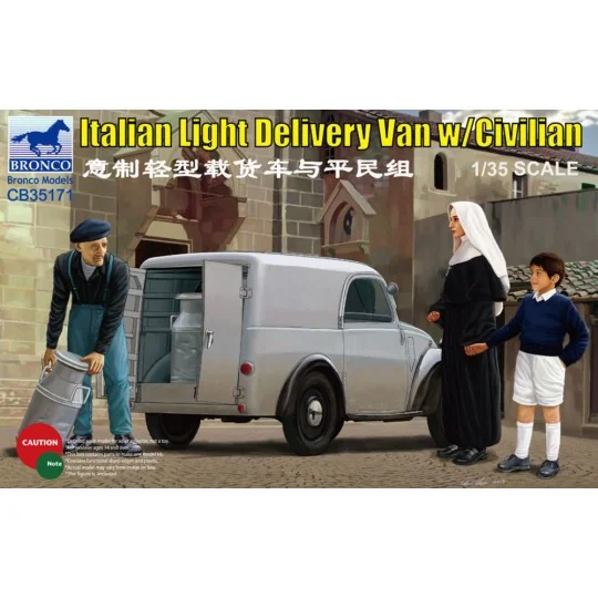 Italian Delivery Van w/civilian - Bronco Models CB35171