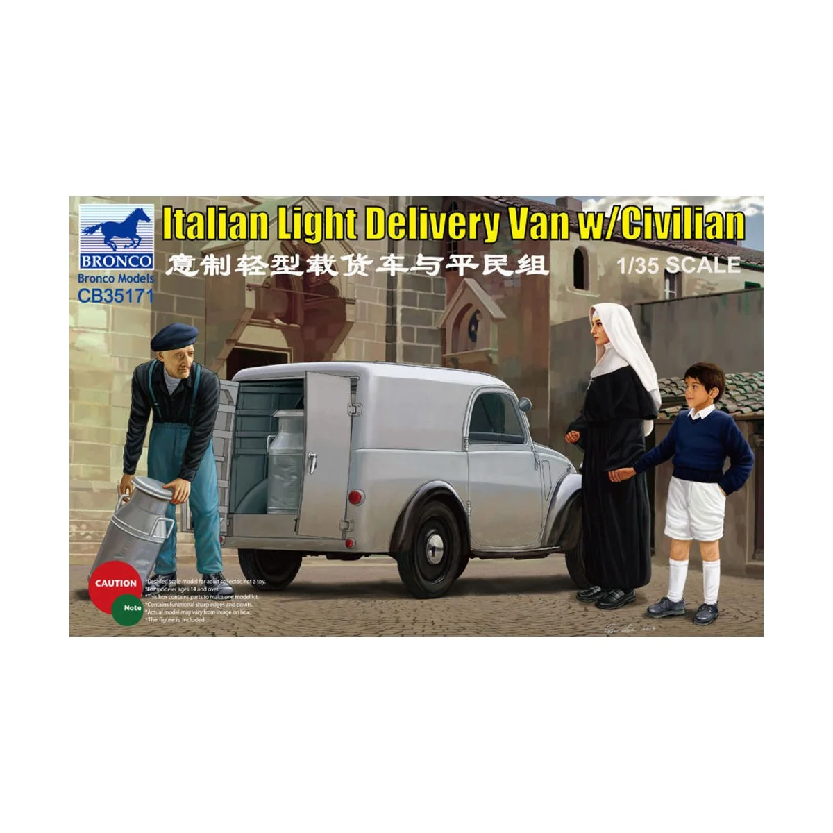 Italian Delivery Van w/civilian, 1/35 - Bronco Models CB35171 Italian Delivery Van w/civilian, 1/35 - Bronco Models CB35171