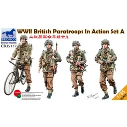 WWII British Paratroops In Action Set A, 1/35 - Bronco Models CB35177