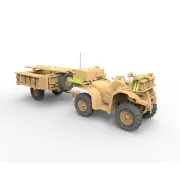 British Army ATV Quad Bike and Trailer w/Soldier, 1/35 - Bronco Mod...