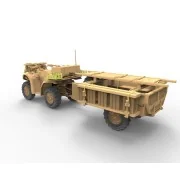 British Army ATV Quad Bike and Trailer w/Soldier, 1/35 - Bronco Mod...