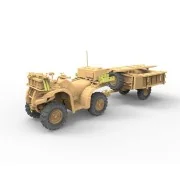 British Army ATV Quad Bike and Trailer w/Soldier, 1/35 - Bronco Mod...