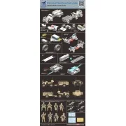 British Army ATV Quad Bike and Trailer w/Soldier, 1/35 - Bronco Mod...