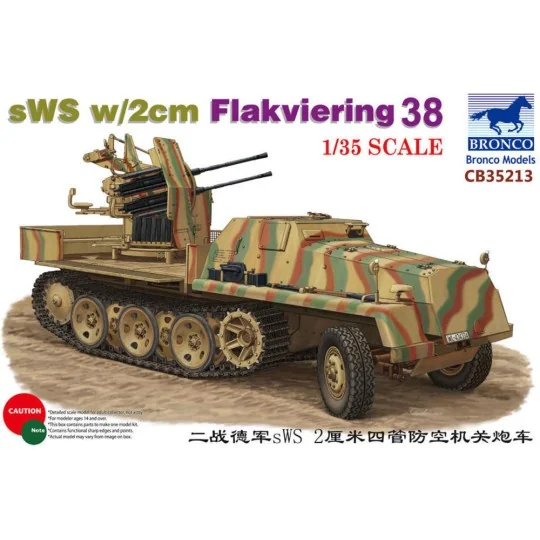 sWS w/2cm Flakviering 38, 1/35 - Bronco Models CB35213 sWS w/2cm Flakviering 38, 1/35 - Bronco Models CB35213