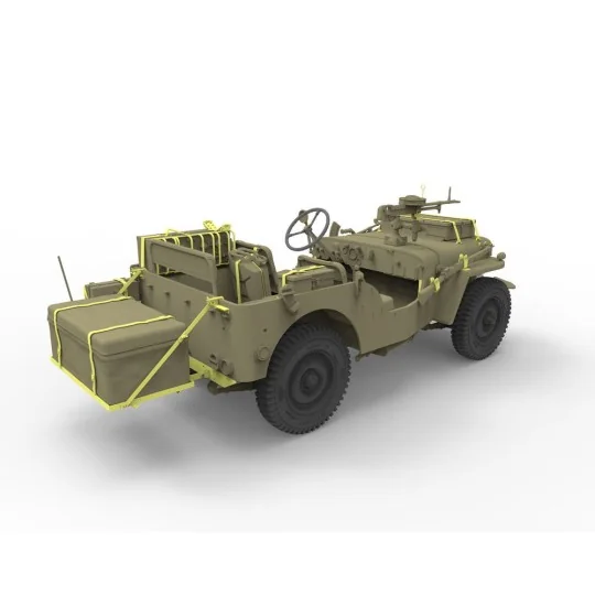 BRITISH RECCE AND SIGNALS LIGHT TRUCK (2 KITS ) with CREWS - Bronco...