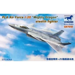 PLA Air Force J-20 "Mighty Dragon" stealth fighter, 1/72 - Bronco M...