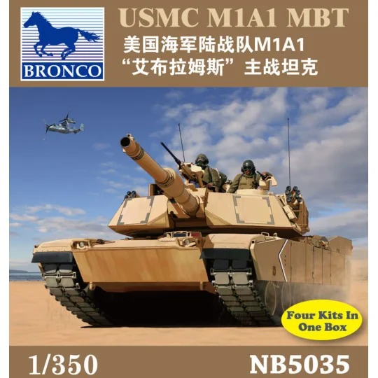 USMC M1A1 MBT, 1/350 - Bronco Models NB5035