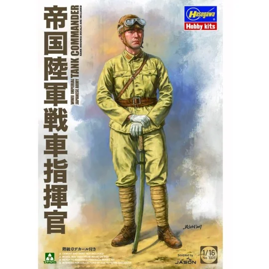 WWII Imp.Jap. Army Tank Commander, 1/16 - Takom TAK1005 WWII Imp.Jap. Army Tank Commander, 1/16 - Takom TAK1005
