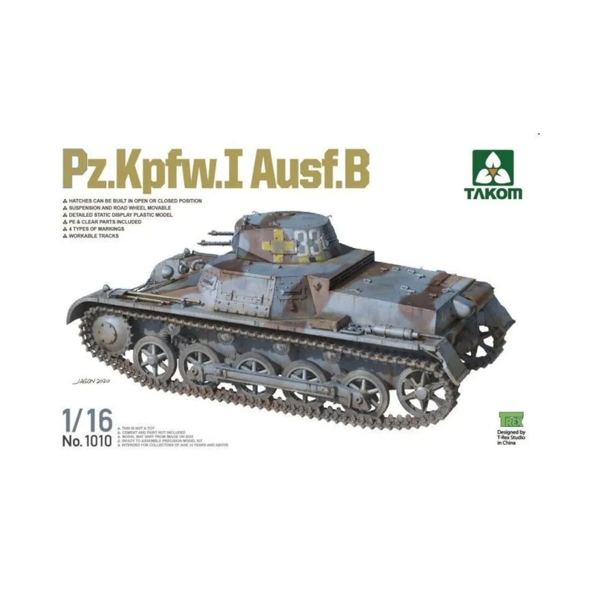 Pz.Kpfw.I Ausf.B, 1/16 - Takom TAK1010