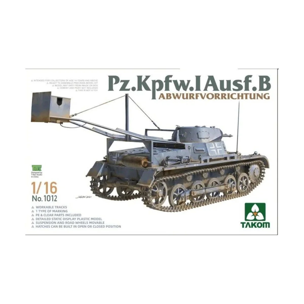 Pz.Kpfw.I Ausf.B Abwurfvorrichtung, 1/16 - Takom TAK1012 Pz.Kpfw.I Ausf.B Abwurfvorrichtung, 1/16 - Takom TAK1012