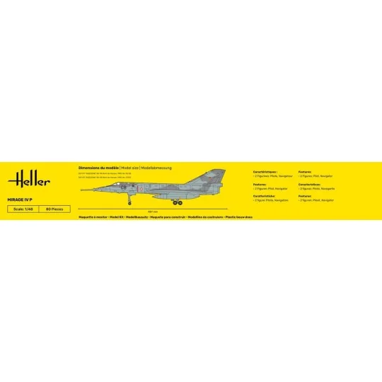 STARTER KIT Mirage IV P, 1/48 - Heller 56493