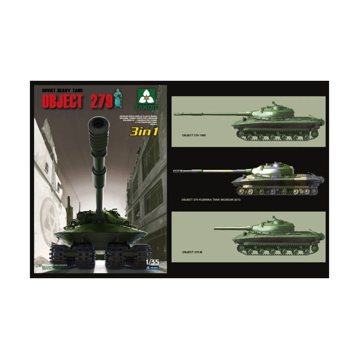 Soviet Heavy Tank Object 279 3in1, 1/35 - Takom TAK2001