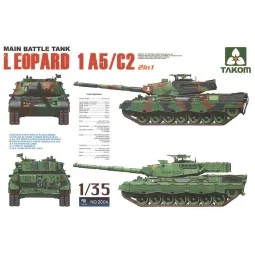Main Battle Tank Leopartd 1 A5/C2 2 in 1 - Takom TAK2004