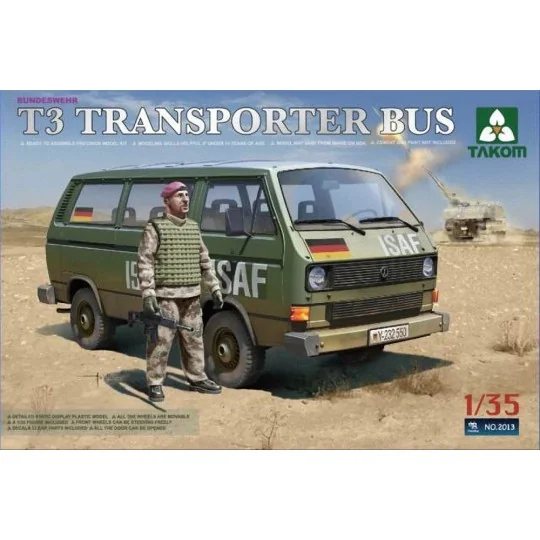Bundeswehr Transporter Bus (with figure), 1/35 - Takom TAK2013 Bundeswehr Transporter Bus (with figure), 1/35 - Takom TAK2013