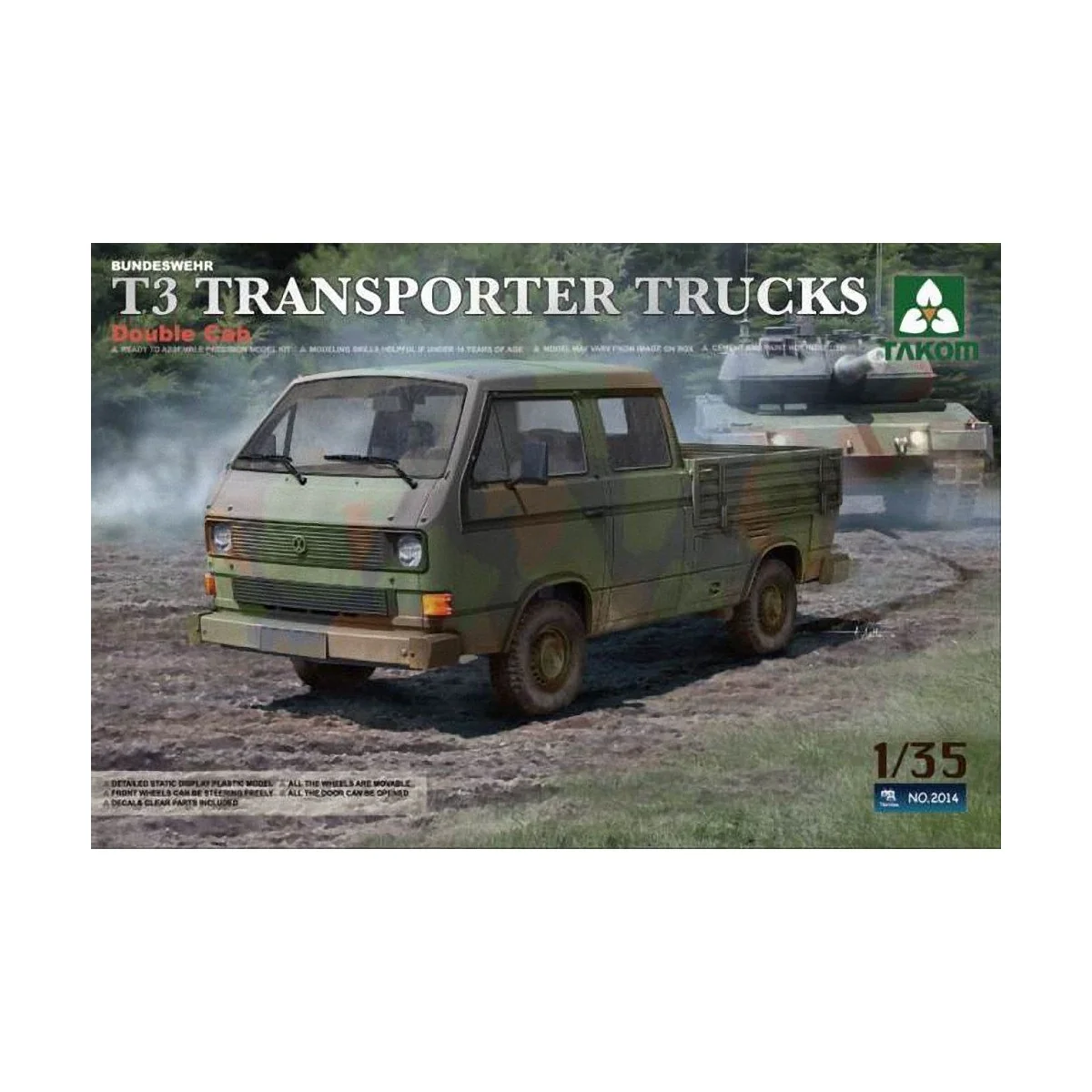 Bundeswehr T3 Transporter Trucks/Double - Takom TAK2014