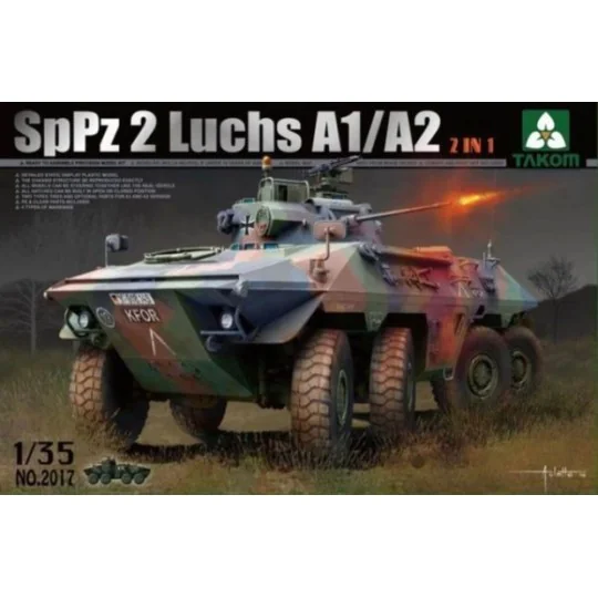 Bundeswehr SpPz 2 Luchs A1/A2 2 in 1, 1/35 - Takom TAK2017 Bundeswehr SpPz 2 Luchs A1/A2 2 in 1, 1/35 - Takom TAK2017