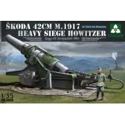 Skoda42cm M.1917 Heavy Siege Howitzer with E. von Manstein, 1/35 - ...