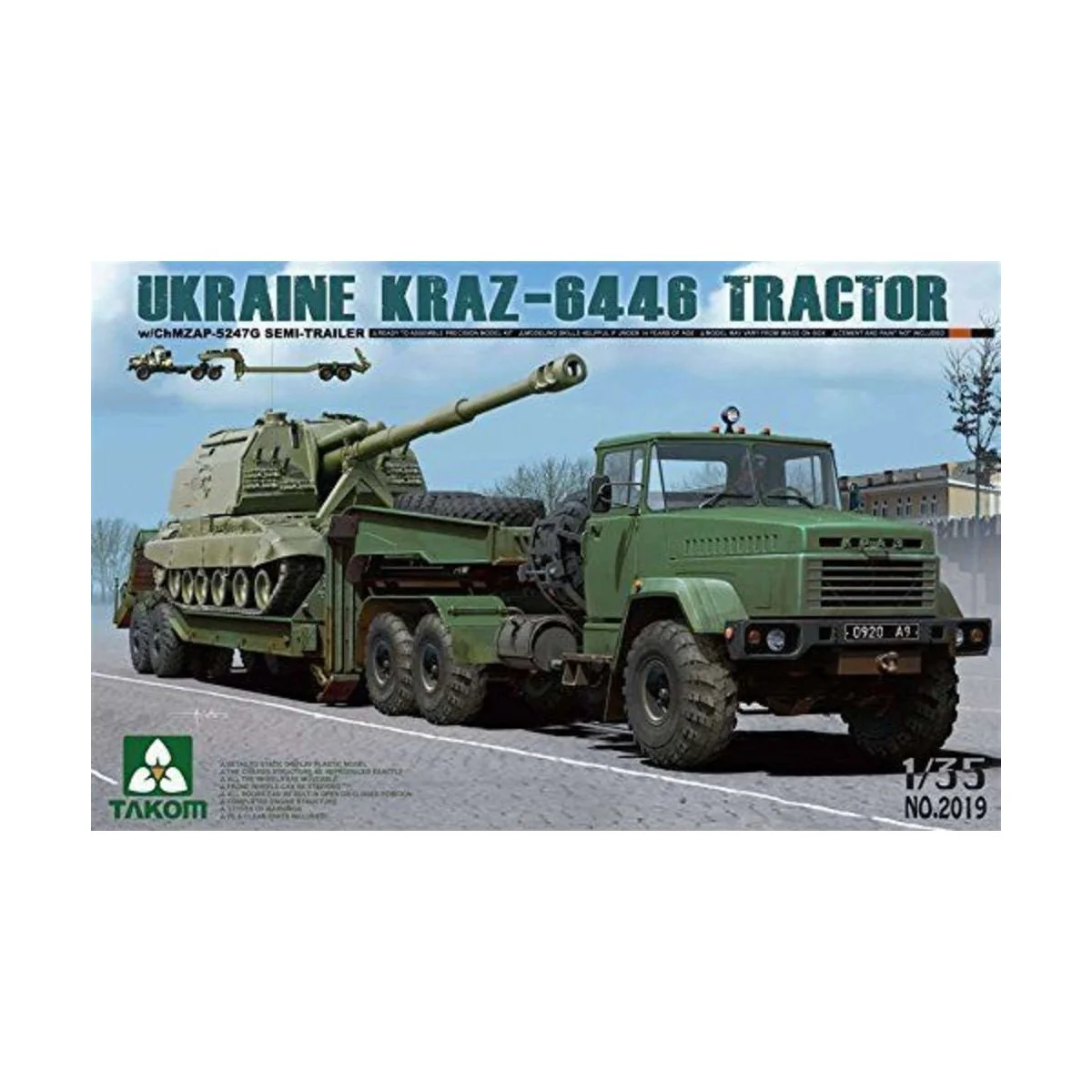 UKRAINE KRAZ-6446 TRACTOR - Takom TAK2019