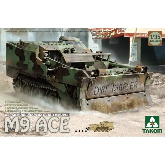 U.S.Armored Combat Earthover M9 ACE, 1/35 - Takom TAK2020 U.S.Armored Combat Earthover M9 ACE, 1/35 - Takom TAK2020