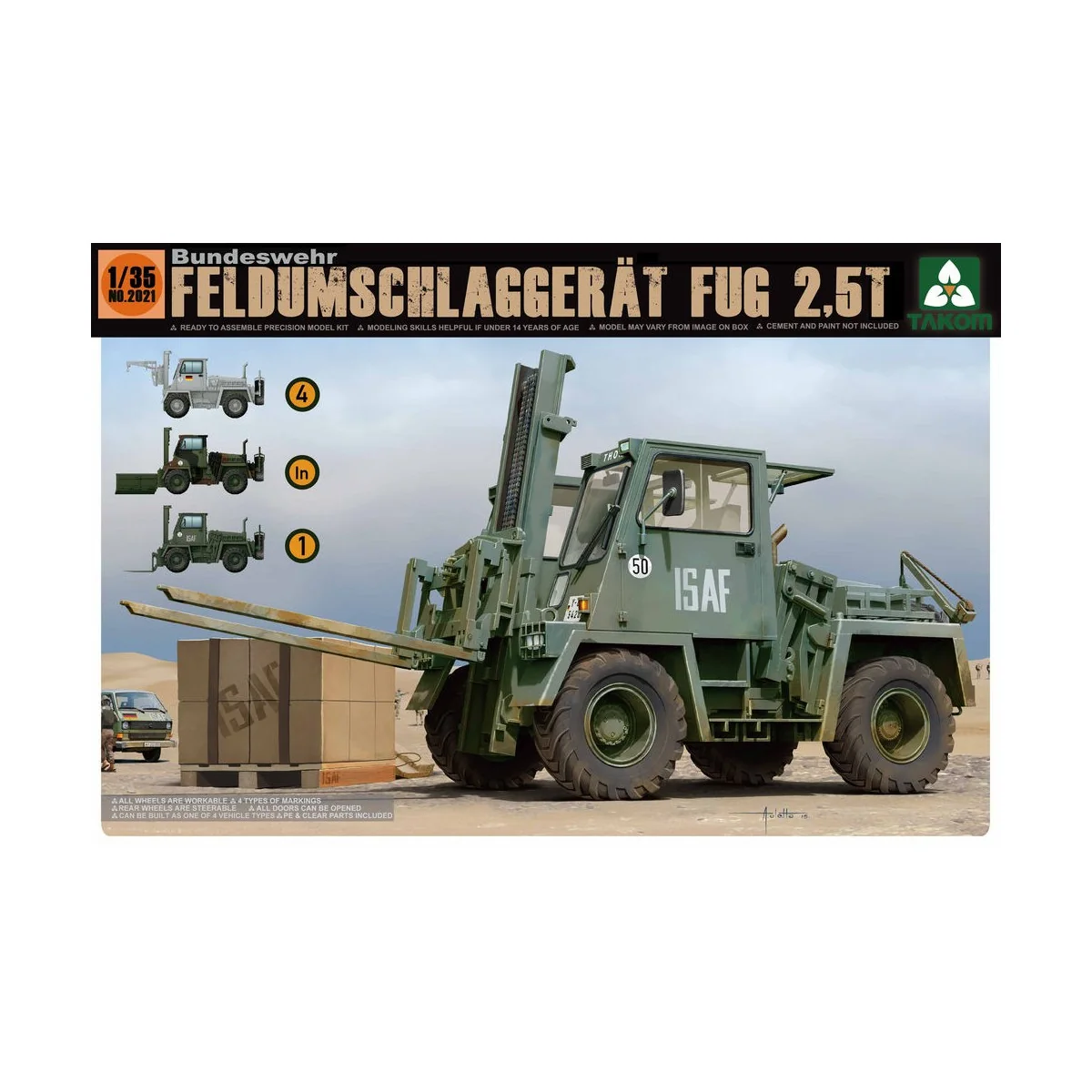 Bundeswehr Feldumschlaggerät FUG 2,5T - Takom TAK2021