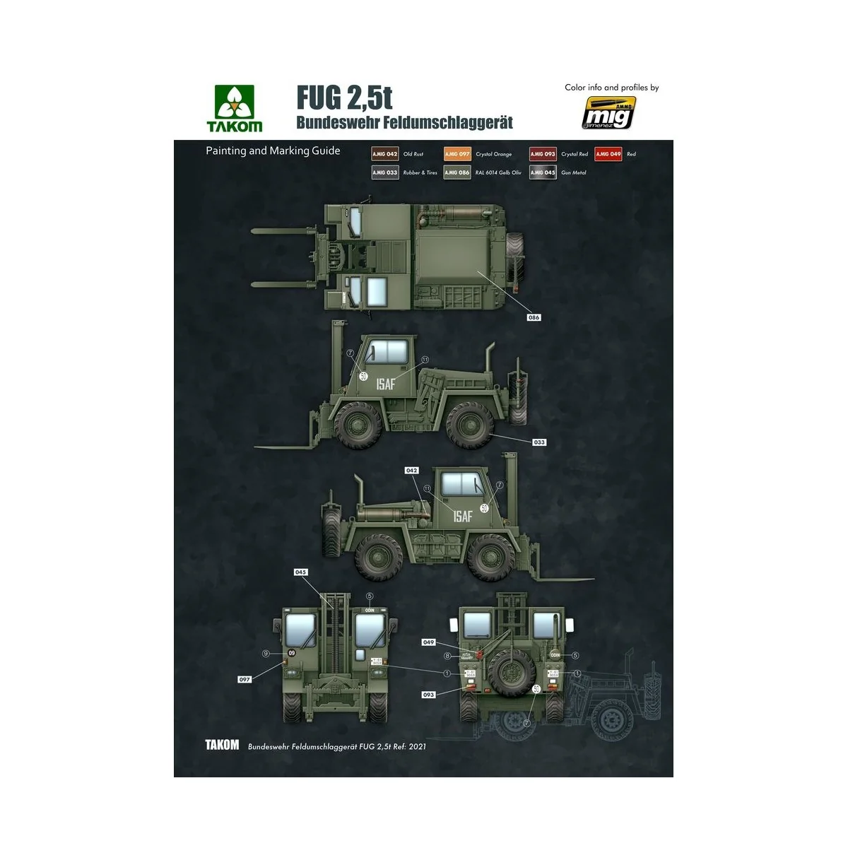 Bundeswehr Feldumschlaggerät FUG 2, 5T, 1/35 - Takom TAK2021