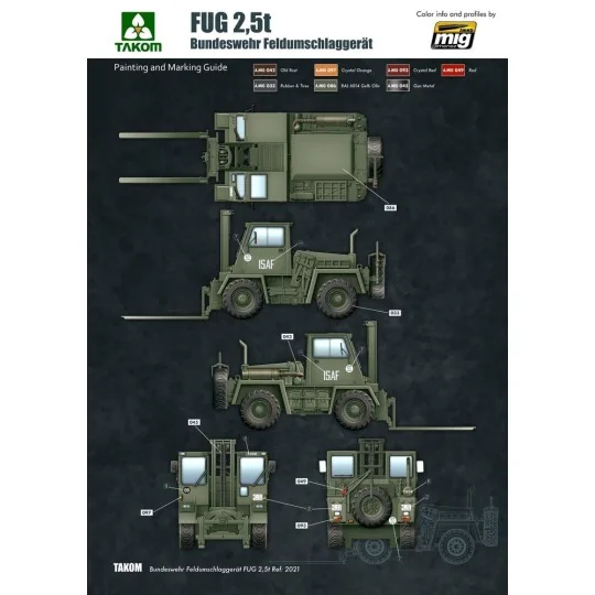 Bundeswehr Feldumschlaggerät FUG 2,5T - Takom TAK2021