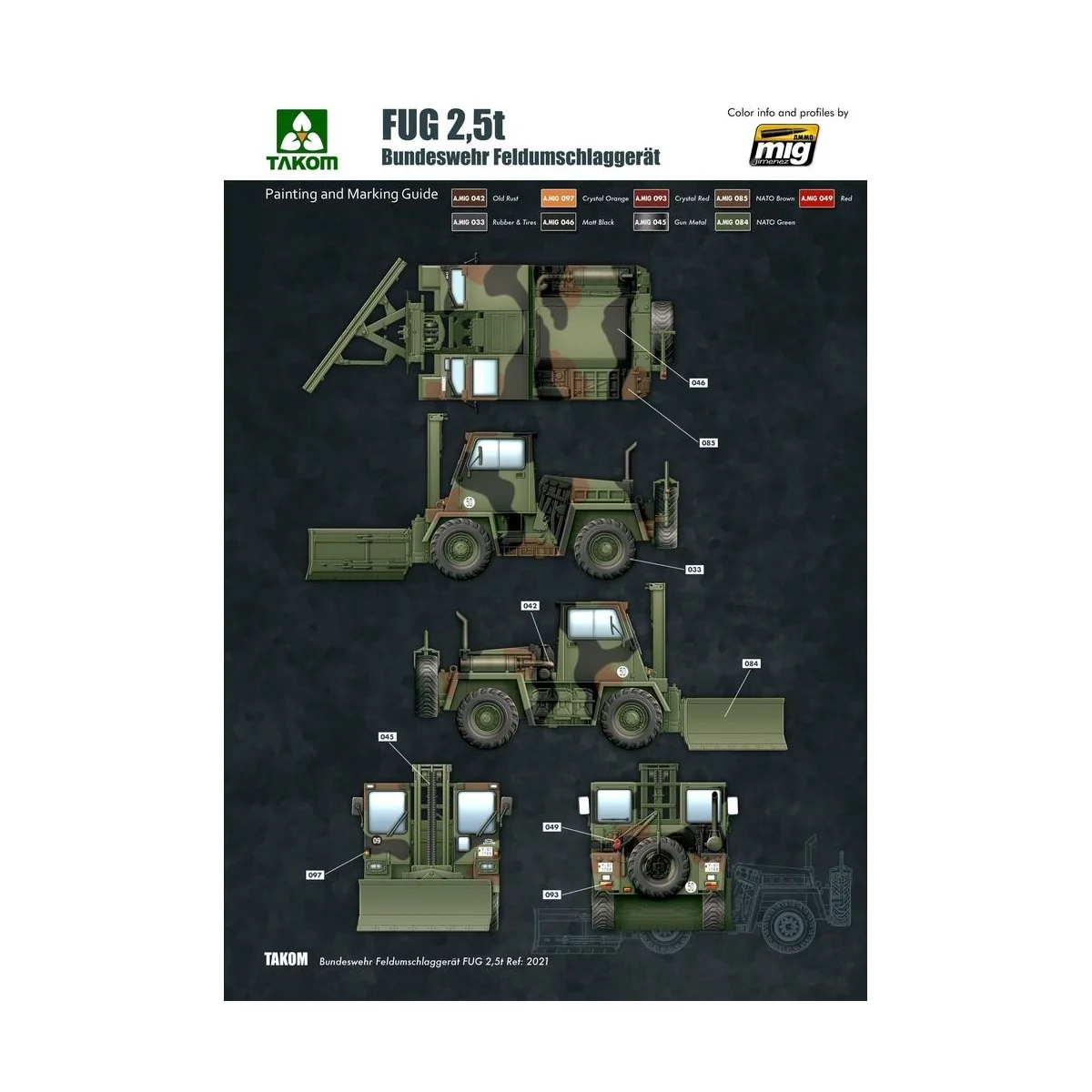Bundeswehr Feldumschlaggerät FUG 2, 5T, 1/35 - Takom TAK2021