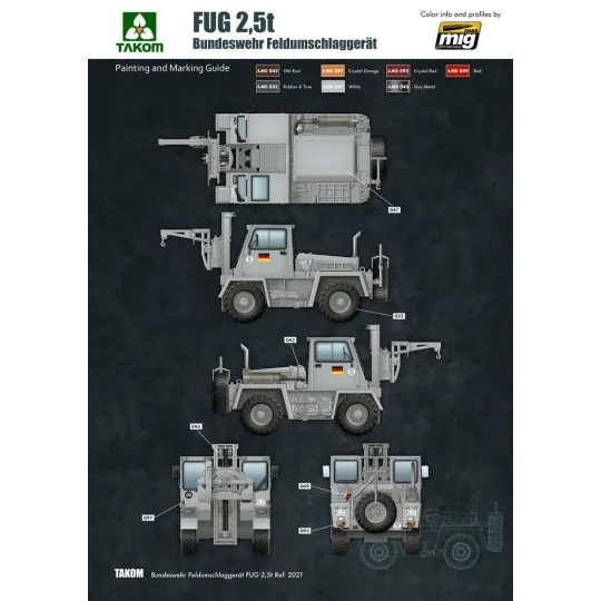 Bundeswehr Feldumschlaggerät FUG 2, 5T, 1/35 - Takom TAK2021