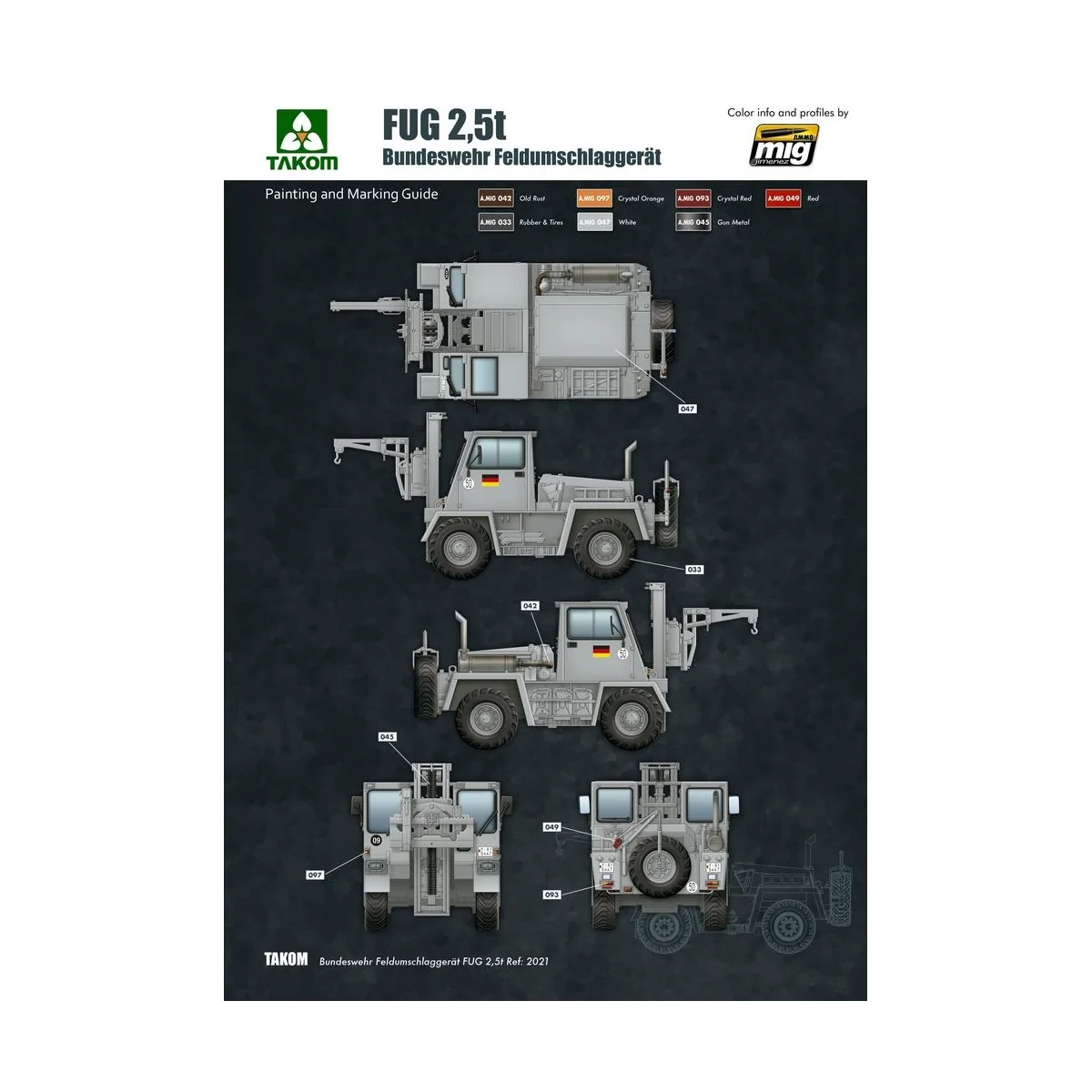 Bundeswehr Feldumschlaggerät FUG 2, 5T, 1/35 - Takom TAK2021