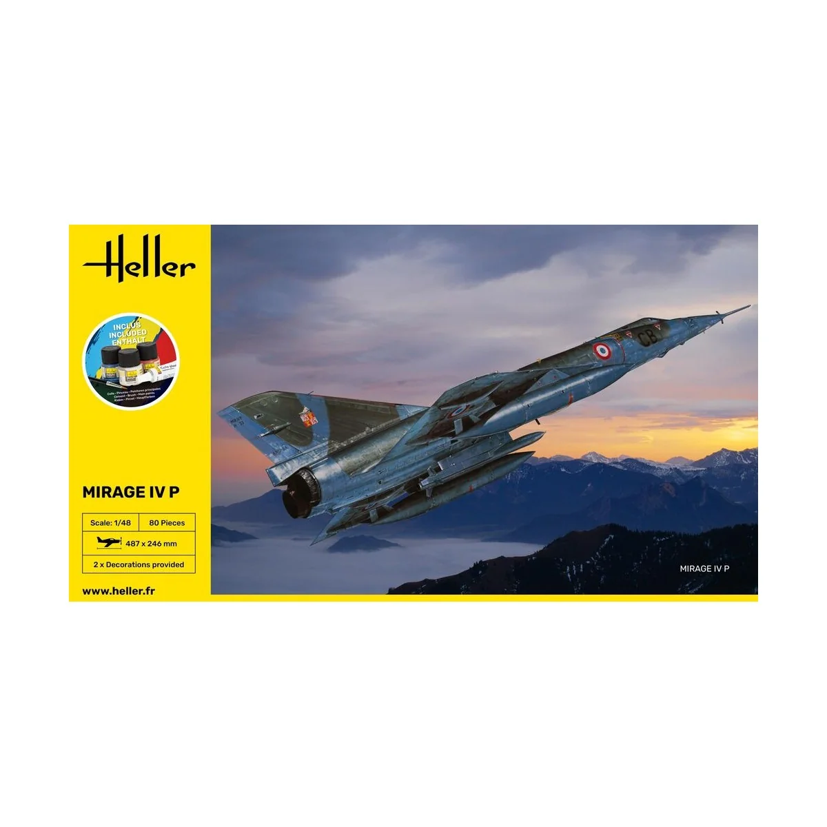 STARTER KIT Mirage IV P, 1/48 - Heller 56493