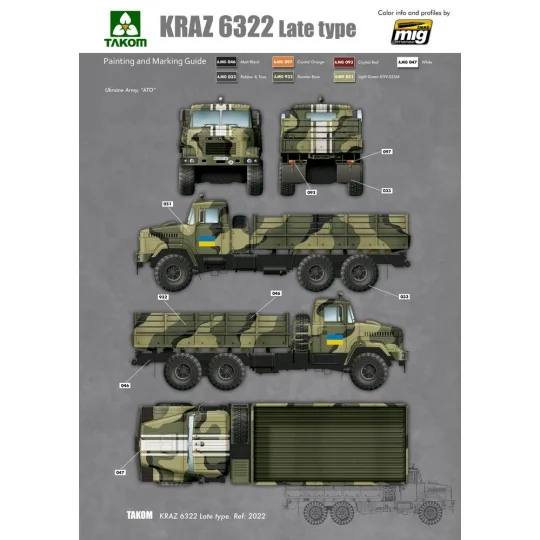 Ukraine KrAz-6322 Heavy Truck (late type) - Takom TAK2022