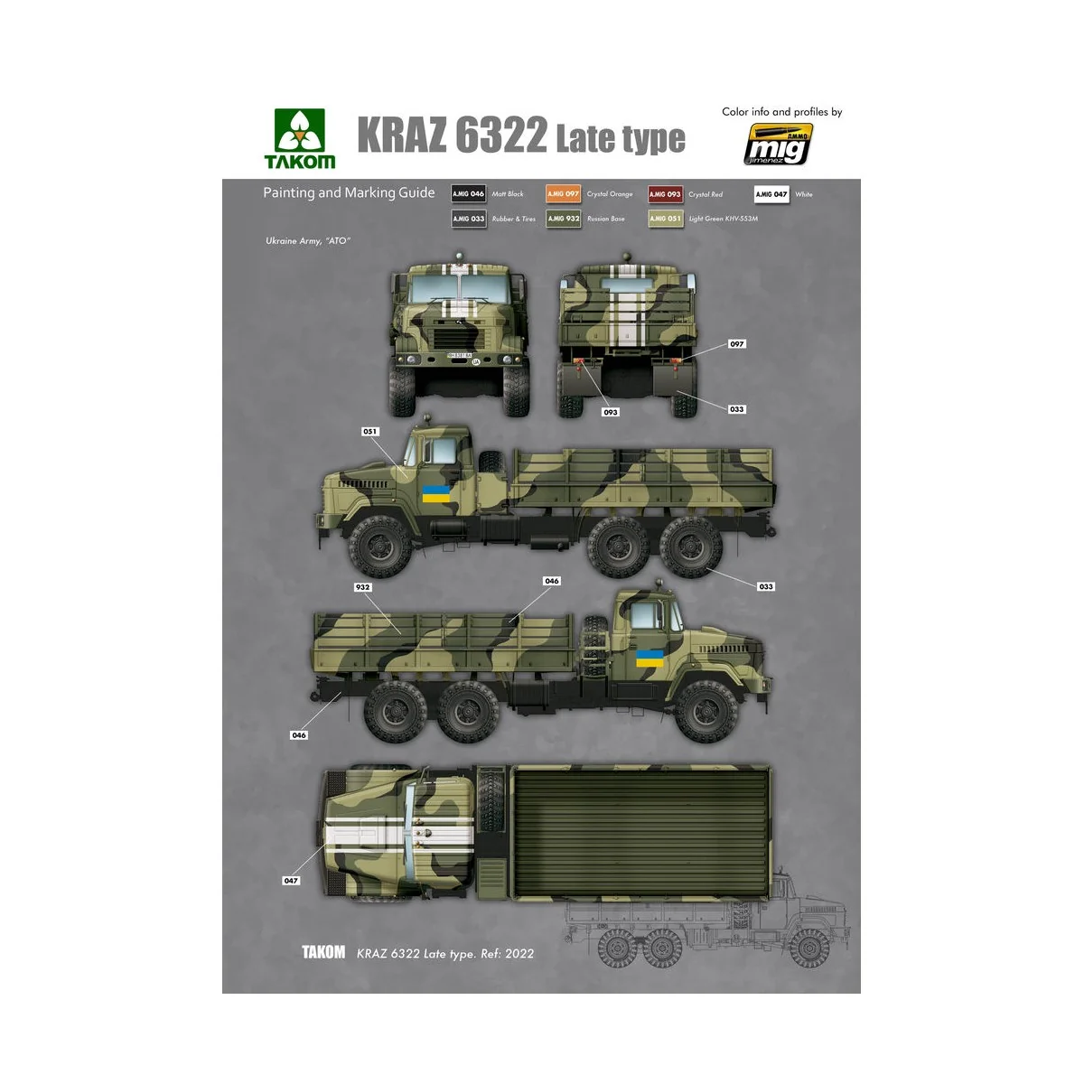 Ukraine KrAz-6322 Heavy Truck (late type), 1/35 - Takom TAK2022 Ukraine KrAz-6322 Heavy Truck (late type), 1/35 - Takom TAK2022