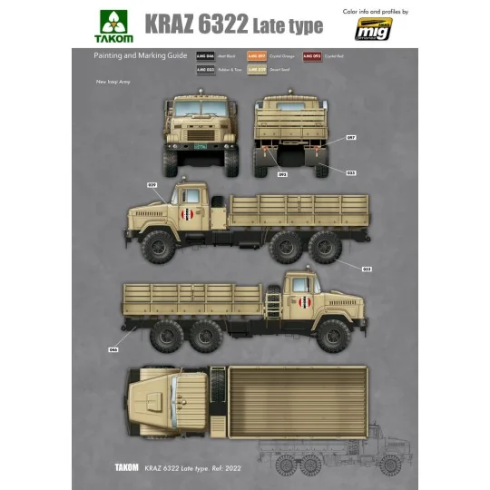Ukraine KrAz-6322 Heavy Truck (late type) - Takom TAK2022