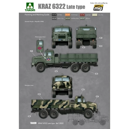 Ukraine KrAz-6322 Heavy Truck (late type) - Takom TAK2022