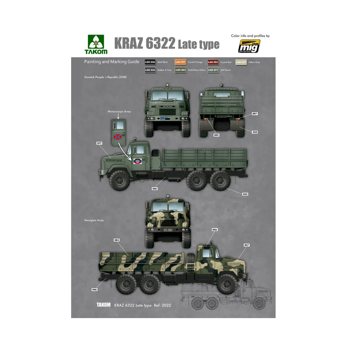Ukraine KrAz-6322 Heavy Truck (late type), 1/35 - Takom TAK2022 Ukraine KrAz-6322 Heavy Truck (late type), 1/35 - Takom TAK2022