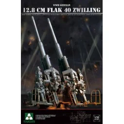 WWII German 12.8 cm FlaK 40 Zwilling - Takom TAK2023