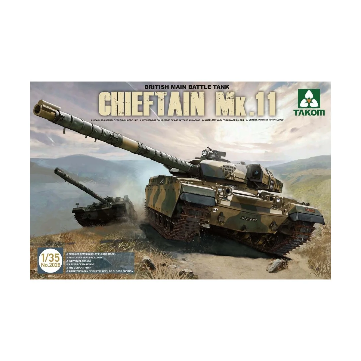 British Main Battle Tank Chieftain Mk.11, 1/35 - Takom TAK2026