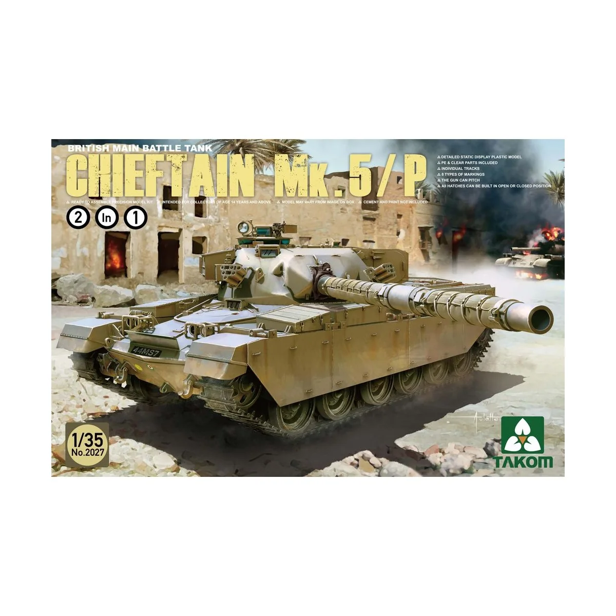 British Main Battle Tank ChieftainMk.5/P, 1/35 - Takom TAK2027 British Main Battle Tank ChieftainMk.5/P, 1/35 - Takom TAK2027