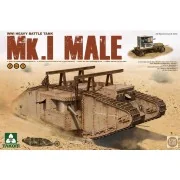 WWI Heavy Battle Tank Mk.I male 2in1, 1/35 - Takom TAK2031
