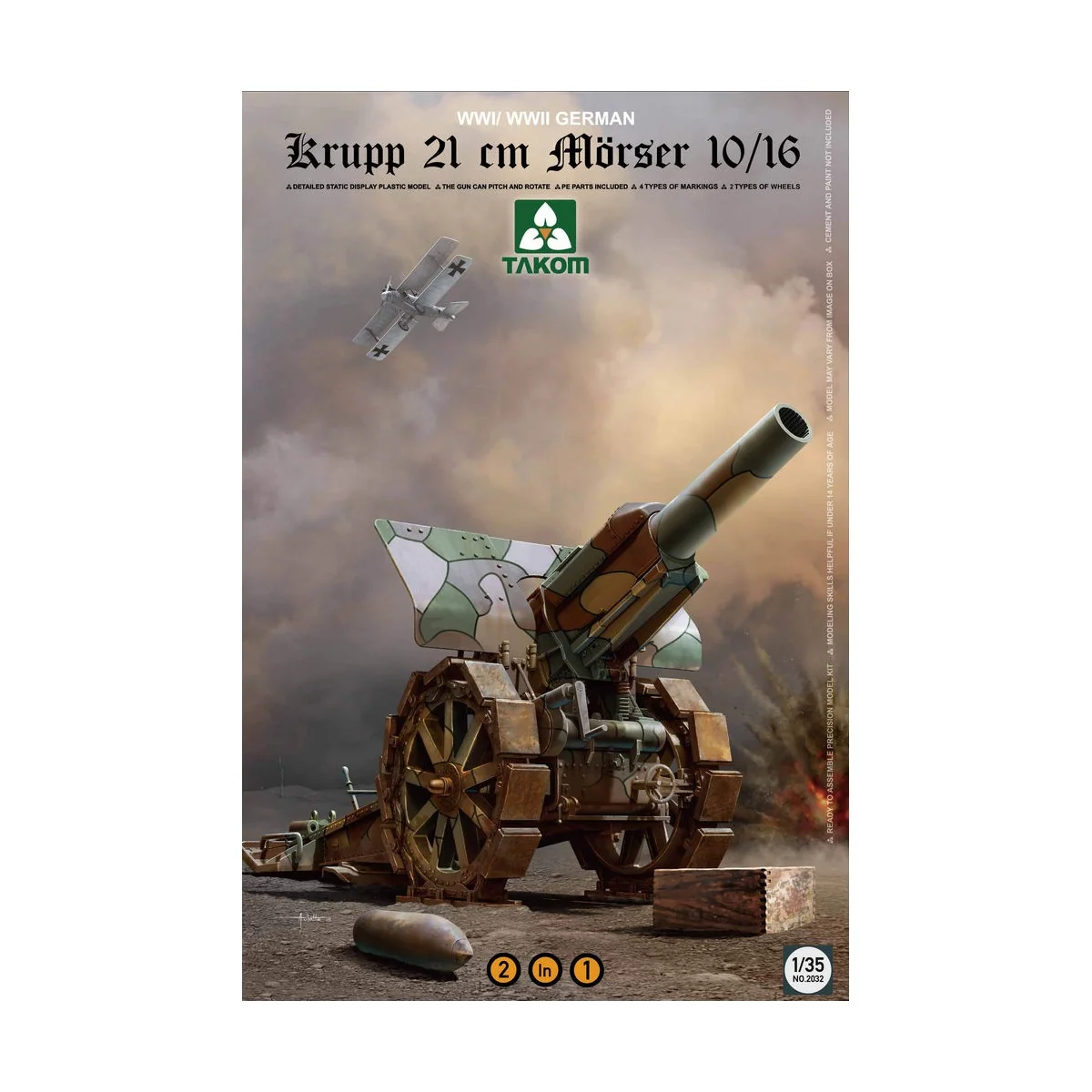 Krupp 21 cm Mörser 10/16 - Takom TAK2032